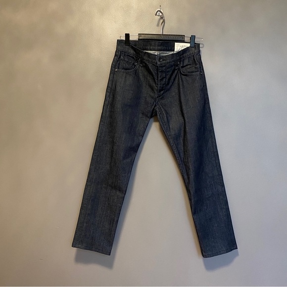 Rag & Bone Fit 2 Slim Tonal Rise Buttoned Stretch Jeans NWOT - Picture 3 of 9